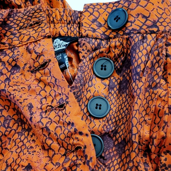 Rusted Snake print Slit pants - Picture 7 of 16
